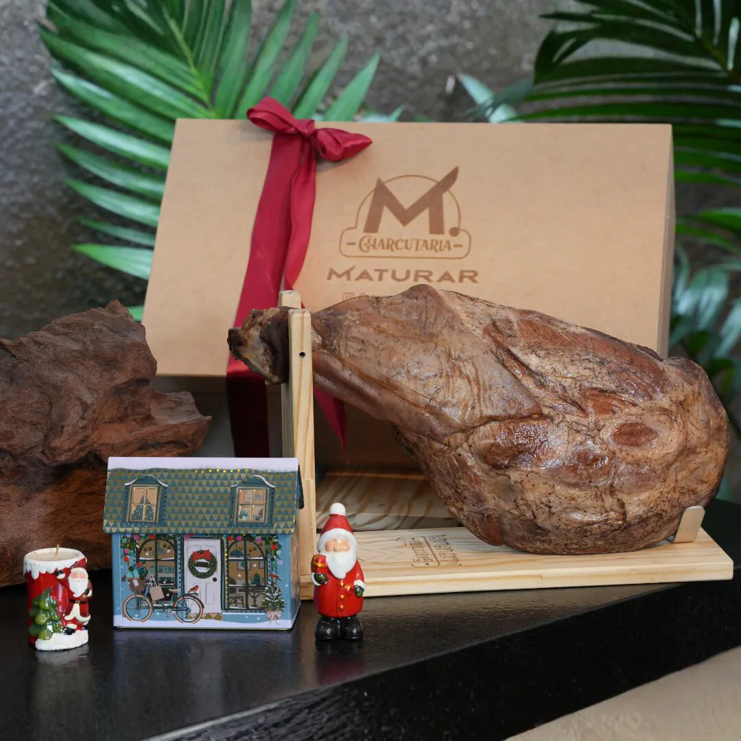 Presunto artesanal Maturar com decoração natalina